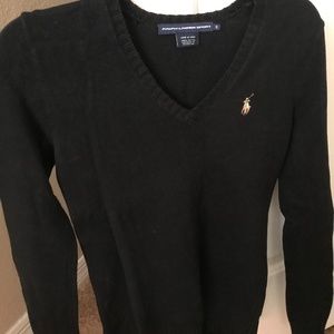 Black Ralph Lauren v-neck sweater